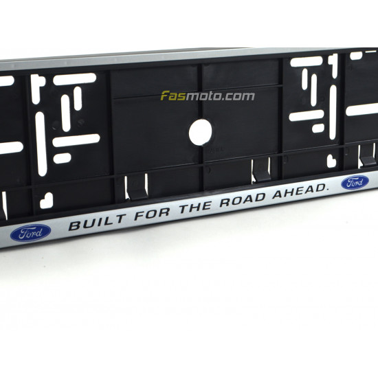 Ford Built for the Road Ahead Single Row 530mm Vehicle Registration License Plate Frame (Silver) Ford Built for the Road Ahead Single Row 530mm Vehicle Registration License Plate Frame (Silver)