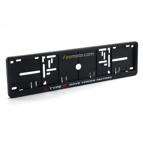 Honda Type-R Move Tuning Factory Single Row 530mm Vehicle Registration License Plate Frame (Black) Honda Type-R Move Tuning Factory Single Row 530mm Vehicle Registration License Plate Frame (Black)