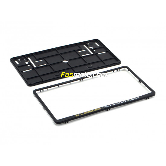 Lexus The Pursuit of Perfection Double Row 335mm Vehicle Registration License Plate Frame (Black) Lexus The Pursuit of Perfection Double Row 335mm Vehicle Registration License Plate Frame (Black)