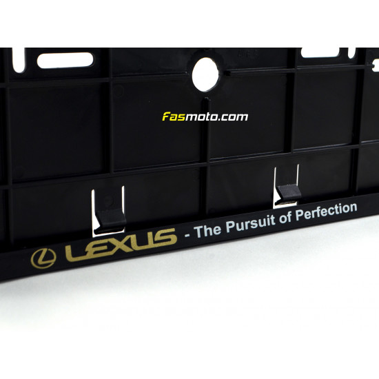 Lexus The Pursuit of Perfection Double Row 335mm Vehicle Registration License Plate Frame (Black) Lexus The Pursuit of Perfection Double Row 335mm Vehicle Registration License Plate Frame (Black)