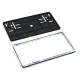 Mazda A Dynamic Sporty Compact Double Row 335mm Vehicle Registration License Plate Frame (Silver) Mazda A Dynamic Sporty Compact Double Row 335mm Vehicle Registration License Plate Frame (Silver)