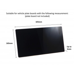 KIA The Power to Surprise Double Row 335mm Vehicle Registration License Plate Frame (Black)