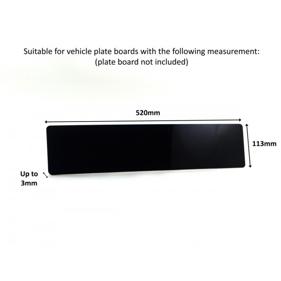 Nothing Moves You Like A Citroen Single Row 530mm Vehicle Registration License Plate Frame (Black)