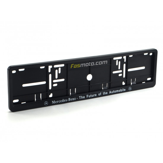 Mercedes Benz The Future of the Automobile Single Row 530mm Vehicle Registration License Plate Frame (Black) Mercedes Benz The Future of the Automobile Single Row 530mm Vehicle Registration License Plate Frame (Black)