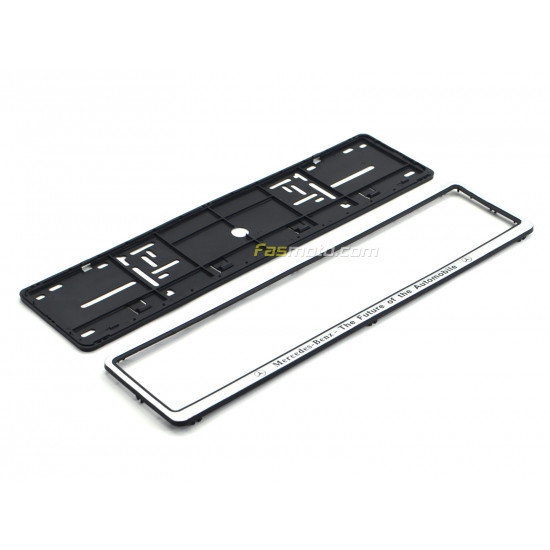 Mercedes Benz The Future of the Automobile Single Row 530mm Vehicle Registration License Plate Frame (Silver) Mercedes Benz The Future of the Automobile Single Row 530mm Vehicle Registration License Plate Frame (Silver)