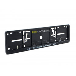 The Original Super Mini Single Row 530mm Vehicle Registration License Plate Frame (Black)