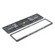 The Original Super Mini Single Row 530mm Vehicle Registration License Plate Frame (Black)