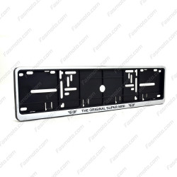 The Original Super Mini Single Row 530mm Vehicle Registration License Plate Frame (Silver)