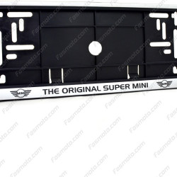 The Original Super Mini Single Row 530mm Vehicle Registration License Plate Frame (Silver)