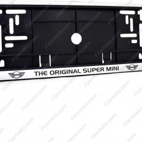 The Original Super Mini Single Row 530mm Vehicle Registration License Plate Frame (Silver) The Original Super Mini Single Row 530mm Vehicle Registration License Plate Frame (Silver)