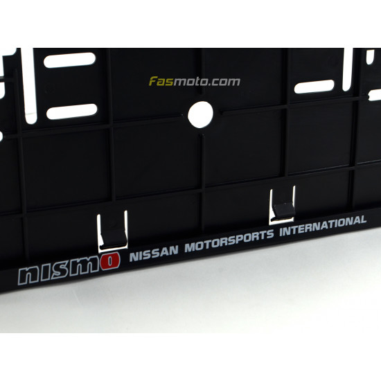 Nissan Motorsports International Double Row 335mm Vehicle Registration License Plate Frame (Black)