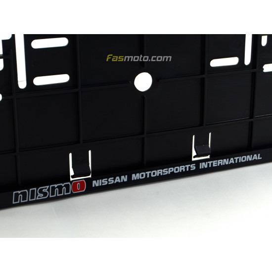 Nissan Motorsports International Double Row 335mm Vehicle Registration License Plate Frame (Black) Nissan Motorsports International Double Row 335mm Vehicle Registration License Plate Frame (Black)