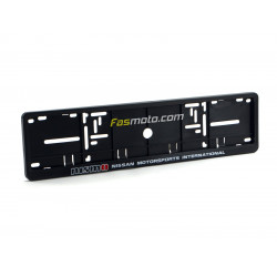 Nissan Motorsports International Single Row 530mm Vehicle Registration License Plate Frame (Black)