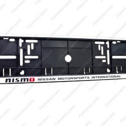 Nissan Motorsports International Single Row 530mm Vehicle Registration License Plate Frame (Silver)