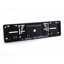 Nissan Shift the Future Single Row 530mm Vehicle Registration License Plate Frame (Black)