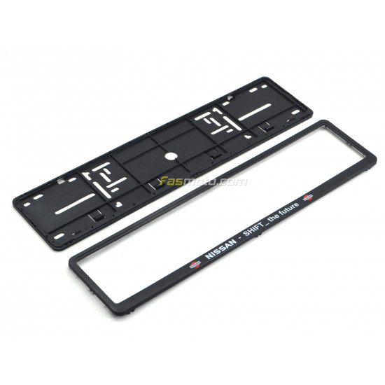 Nissan Shift the Future Single Row 530mm Vehicle Registration License Plate Frame (Black) Nissan Shift the Future Single Row 530mm Vehicle Registration License Plate Frame (Black)