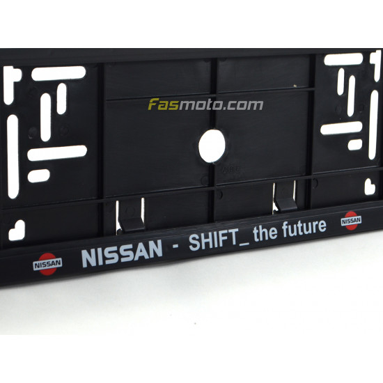 Nissan Shift the Future Single Row 530mm Vehicle Registration License Plate Frame (Black) Nissan Shift the Future Single Row 530mm Vehicle Registration License Plate Frame (Black)