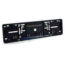 Peugeot Motion & Emotion Single Row 530mm Vehicle Registration License Plate Frame (Black)