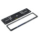 Peugeot Motion & Emotion Single Row 530mm Vehicle Registration License Plate Frame (Black)