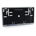 Peugeot Motion & Emotion Double Row 335mm Vehicle Registration License Plate Frame (Silver)