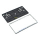 Peugeot Motion & Emotion Double Row 335mm Vehicle Registration License Plate Frame (Silver) Peugeot Motion & Emotion Double Row 335mm Vehicle Registration License Plate Frame (Silver)