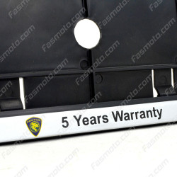 Proton 5-Years Warranty 530mm Vehicle Registration License Plate Frame (Silver)