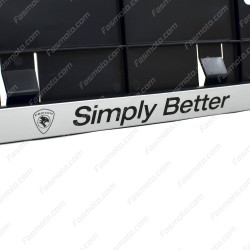 Proton Simply Better 530mm Vehicle Registration License Plate Frame (Silver)