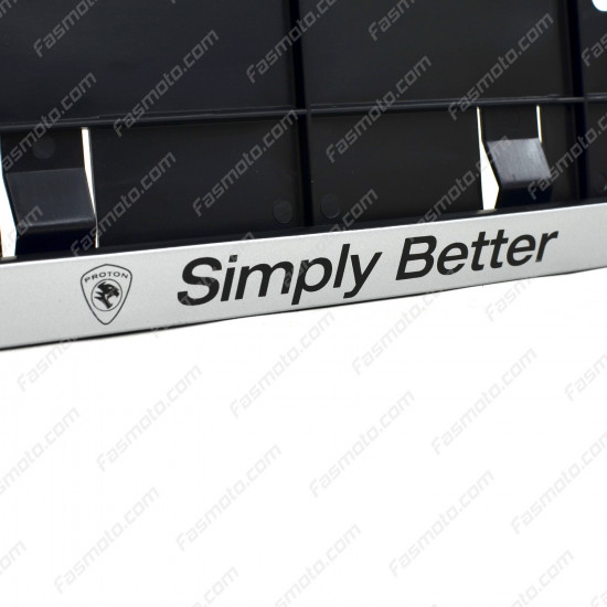 Proton Simply Better 530mm Vehicle Registration License Plate Frame (Silver) Proton Simply Better 530mm Vehicle Registration License Plate Frame (Silver)