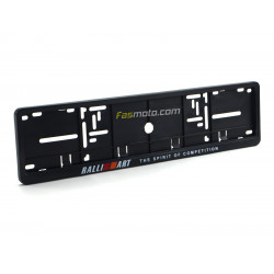 RALLIART The Spirit of Competition SingleRow Vehicle Registration License Plate Frame (Black)