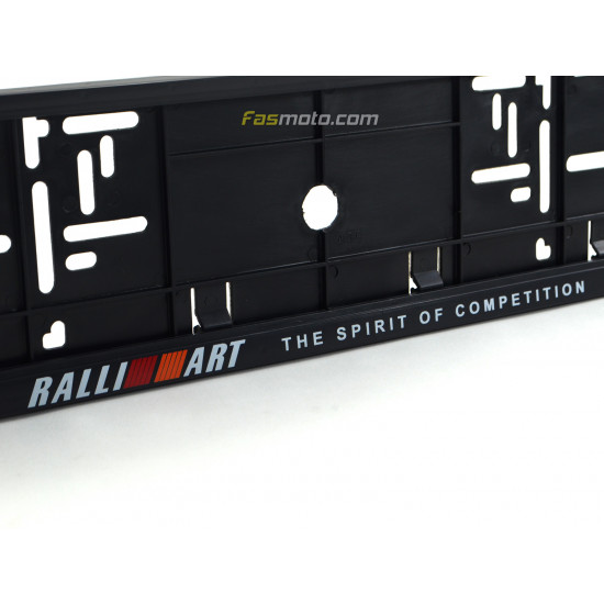 RALLIART The Spirit of Competition SingleRow Vehicle Registration License Plate Frame (Black) RALLIART The Spirit of Competition SingleRow Vehicle Registration License Plate Frame (Black)