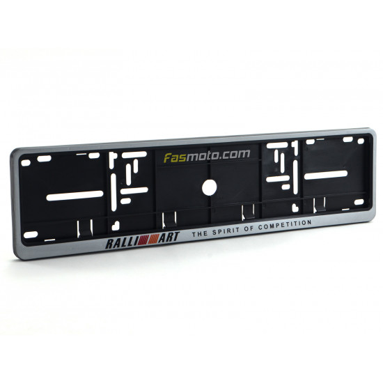 RALLIART The Spirit of Competition Single Row 530mm Vehicle Registration License Plate Frame (Silver) RALLIART The Spirit of Competition Single Row 530mm Vehicle Registration License Plate Frame (Silver)