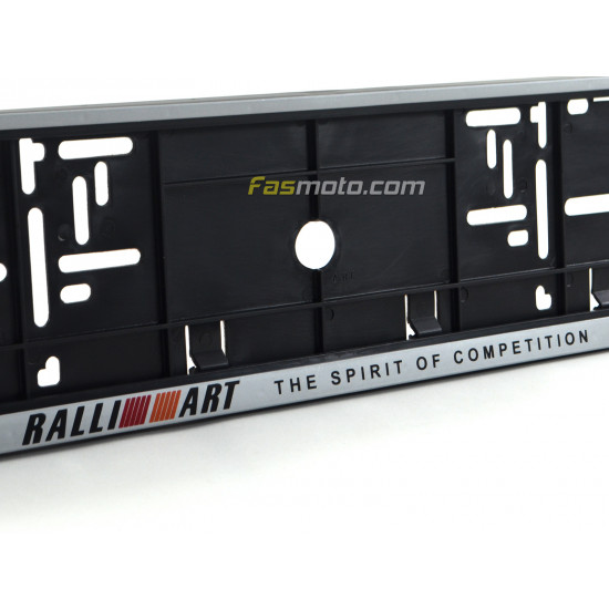 RALLIART The Spirit of Competition Single Row 530mm Vehicle Registration License Plate Frame (Silver) RALLIART The Spirit of Competition Single Row 530mm Vehicle Registration License Plate Frame (Silver)