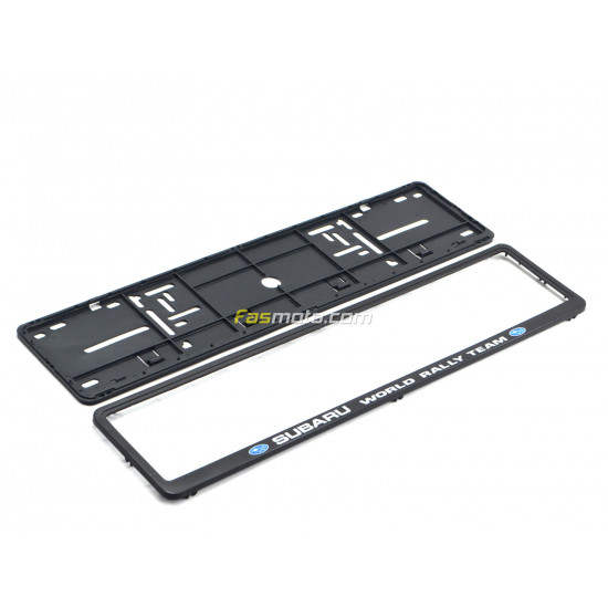 Subaru World Rally Team Single Row 530mm Vehicle Registration License Plate Frame (Black) Subaru World Rally Team Single Row 530mm Vehicle Registration License Plate Frame (Black)
