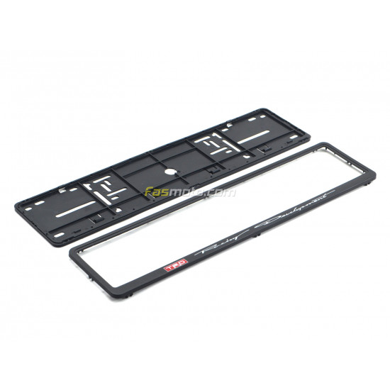 Toyota TRD Racing Development Single Row 530mm Vehicle Registration License Plate Frame (Black)