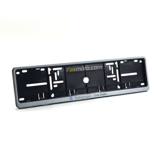 Volkswagen Das Auto Single Row 530mm Vehicle Registration License Plate Frame (Silver) Volkswagen Das Auto Single Row 530mm Vehicle Registration License Plate Frame (Silver)