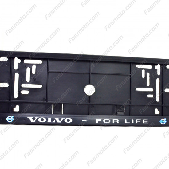 Volvo For Life Single Row 530mm Vehicle Registration License Plate Frame (Black) Volvo For Life Single Row 530mm Vehicle Registration License Plate Frame (Black)
