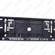 Volvo For Life Single Row 530mm Vehicle Registration License Plate Frame (Black)
