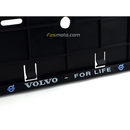 Volvo For Life Double Row 335mm Vehicle Registration License Plate Frame (Black) Volvo For Life Double Row 335mm Vehicle Registration License Plate Frame (Black)