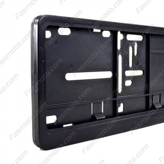 Plain Black Single Row 530mm Vehicle Registration License Plate Frame