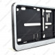 Plain Silver Single Row 530mm Vehicle Registration License Plate Frame Plain Silver Single Row 530mm Vehicle Registration License Plate Frame
