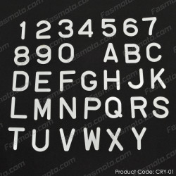 Crystal Letterings 60mm Height - CRY01 (Sold per Letter)
