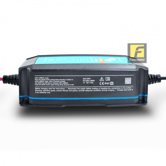 Victron Energy Automotive Blue Smart IP65 Charger 12V 25A 230V UK for Lead Acid, AGM and Lithium Ion Car Batteries