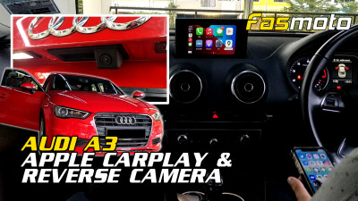 Audi A3 Wireless Apple CarPlay, Android Auto, Wireless Mirroring and Rear Camera install