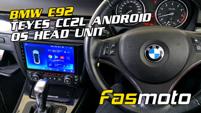 BMW E92 9 inch Teyes CC2L Android Player and AHD Rear Camera Install