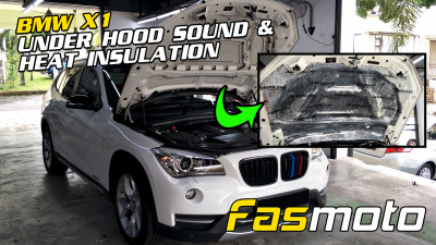 BMW X1 E84 Under Hood Bonnet Sound and Heat Insulation