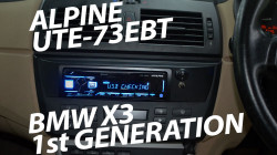 Alpine UTE-73EBT installed in a 1st Gen BMW X3