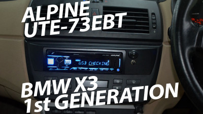 Alpine UTE-73EBT installed in a 1st Gen BMW X3