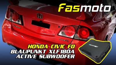 Honda Civic FD Blaupunkt XLF180A Underseat Subwoofer Install