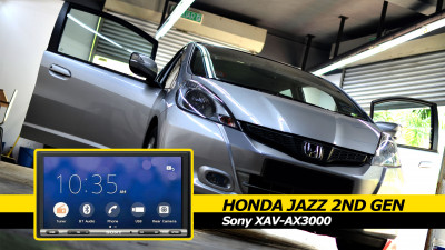 Honda Jazz 2nd Gen Sony XAV-AX3000 Head Unit Install