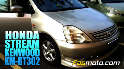 1st Gen Honda Stream Kenwood KMM-BT302 Install